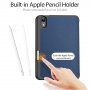 DUX DUCIS Domo pokrowiec z miejscem na Apple Pencil i funkcją usypiania dla iPad mini 6 / mini 7 - ciemnoniebieski