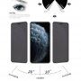 Hartowane Anti-Spy 3D szkło do iPhone 11 Pro Max - czarne