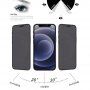 Hartowane Anti-Spy 3D szkło do iPhone 12 mini - czarne