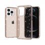 Etui przezroczyste z cekinami do iPhone 13 Pro - złote