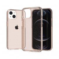 Etui przezroczyste z cekinami do iPhone 13 mini - złote