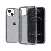 Etui przezroczyste z cekinami do iPhone 13 mini - szary