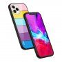 NXE wielokolorowe etui ze szklanym tyłem do iPhone 13 Pro - pastelowy