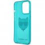 Karl Lagerfeld Choupette Head etui do iPhone 13 Pro Max - turkusowy
