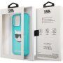 Karl Lagerfeld Choupette Head etui do iPhone 13 Pro Max - turkusowy