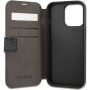 Guess 4G Metal Logo pokrowiec flip do iPhone 13 Pro - szare