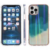 Ochronne etui odporne na uderzenia ze wzorem farb akwarelowych do iPhone 13 - zielone