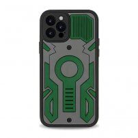Etui odporne na uderzenia ze wzorem kamuflażu do iPhone 12 Pro Max - zielone