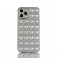 Ochronne etui z bąbelkami do iPhone 13 Pro - szary