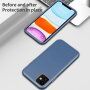 Etui odporne na uderzenia z teksturą skóry do iPhone 11 - niebieskie