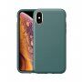Etui odporne na uderzenia z teksturą skóry do iPhone X / XS - zielone