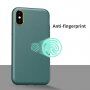 Etui odporne na uderzenia z teksturą skóry do iPhone X / XS - zielone