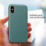 Etui odporne na uderzenia z teksturą skóry do iPhone X / XS - zielone