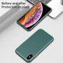 Etui odporne na uderzenia z teksturą skóry do iPhone X / XS - zielone