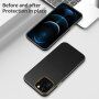 Etui odporne na uderzenia z teksturą skóry do iPhone 13 mini - czarny