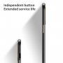 Etui odporne na uderzenia z teksturą skóry do iPhone 13 mini - czarny
