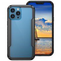 Trwałe Armor etui metalowe do iPhone 13 Pro Max - czarny