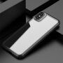 Przezroczyste etui odporne na uderzenia z teksturą karbonu do iPhone X / XS - czarny