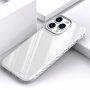 Przezroczyste etui odporne na uderzenia z teksturą karbonu do iPhone 13 Pro Max - biały