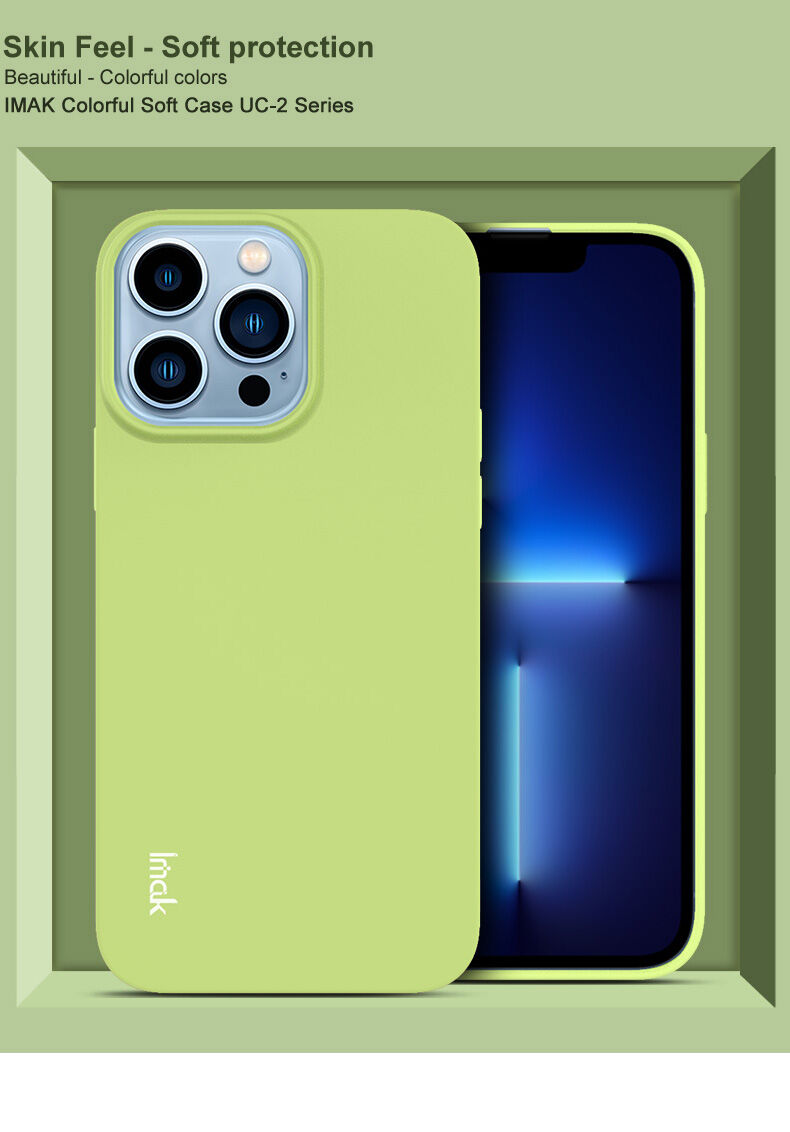 Imak miękkie etui odporne na uderzenia do iPhone 13 Pro Max - niebieskie
