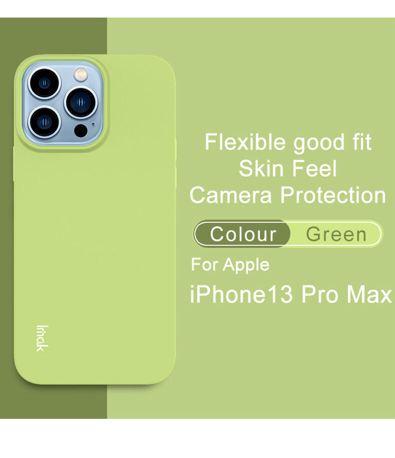 Imak miękkie etui odporne na uderzenia do iPhone 13 Pro Max - niebieskie
