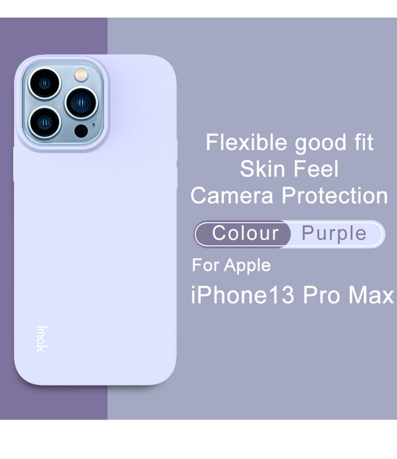 Imak miękkie etui odporne na uderzenia do iPhone 13 Pro Max - niebieskie