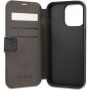Guess 4G Printed Stripe pokrowiec flip do iPhone 13 Pro Max - szare