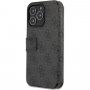 Guess 4G Metal Logo pokrowiec flip do iPhone 13 Pro Max - szare