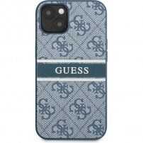 Guess 4G Printed Stripe etui do iPhone 13 - niebieskie