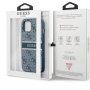 Guess 4G Printed Stripe etui do iPhone 13 - niebieskie