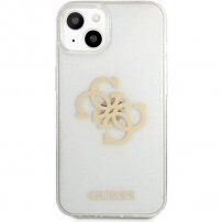 Guess Big 4G Full Glitter etui do iPhone 13 - przezroczyste