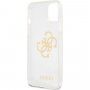 Guess Big 4G Full Glitter etui do iPhone 13 - przezroczyste