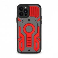 Etui odporne na uderzenia ze wzorem kamuflażu do iPhone 11 Pro Max - neon zielony