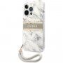 Guess Marble Stripe etui do iPhone 13 Pro Max - szary