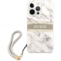 Guess Marble Stripe etui do iPhone 13 Pro Max - szary