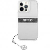 Guess 4G Grey Stripe etui do iPhone 13 Pro Max - szary