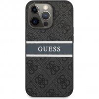 Guess 4G Printed Stripe etui do iPhone 13 Pro Max - szary