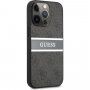 Guess 4G Printed Stripe etui do iPhone 13 Pro Max - szary