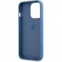 Guess 4G Ring etui z uchwytem na palec iPhone 13 Pro Max - niebieskie