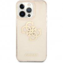 Guess Big 4G Full Glitter etui do iPhone 13 Pro Max - złote