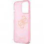 Guess Big 4G Full Glitter etui do iPhone 13 Pro Max - różowy