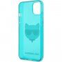 Karl Lagerfeld Choupette Head etui do iPhone 13 mini - turkusowy