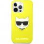 Karl Lagerfeld Choupette Head etui do iPhone 13 Pro Max - neonowo-żółte