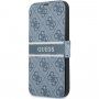 Guess 4G Printed Stripe pokrowiec flip do iPhone 13 - niebieskie