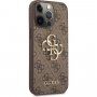Guess 4G Metal Logo etui do iPhone 13 Pro Max - brązowe
