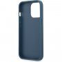 Guess 4G Metal Logo etui do iPhone 13 Pro Max - niebieskie