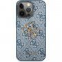 Guess 4G Metal Logo etui do iPhone 13 Pro Max - niebieskie