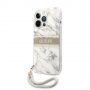Guess Marble Stripe etui do iPhone 13 Pro Max - szary
