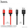 HOCO pleciony kabel do ładowania dla Apple iPhone / iPad / iPod - 1 m - czarny
