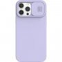 Nillkin CamShield Silky Magnetic etui silikonowe do iPhone 13 Pro Max - fioletowy